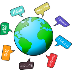 Globe with different languages | Job Recruitment Kent