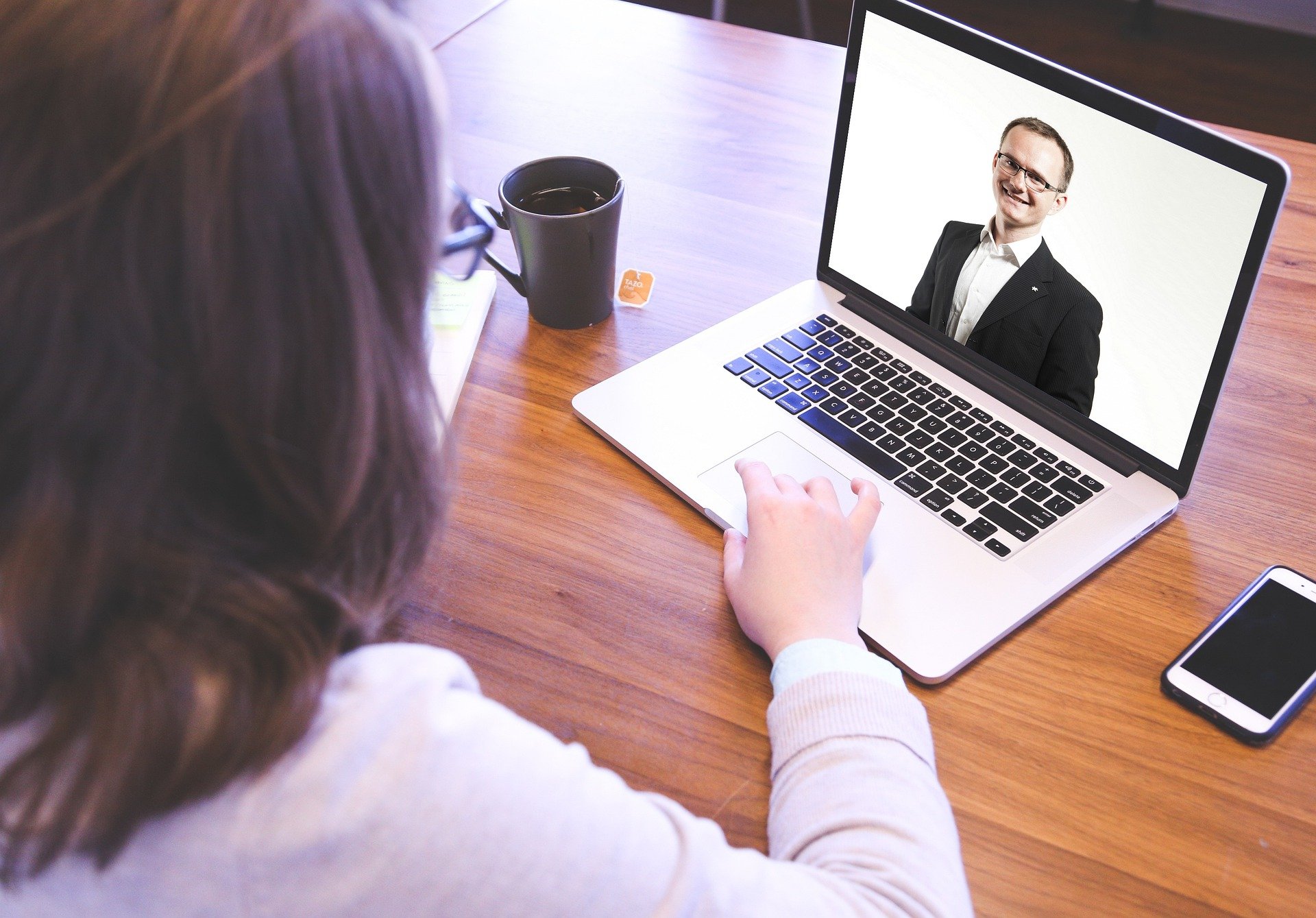 Online meeting on laptop | Permanent Work Maidstone 